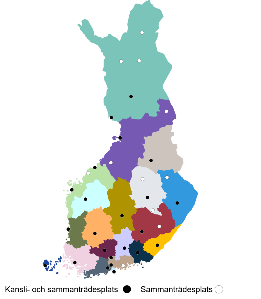 Karta om tingsrätterna