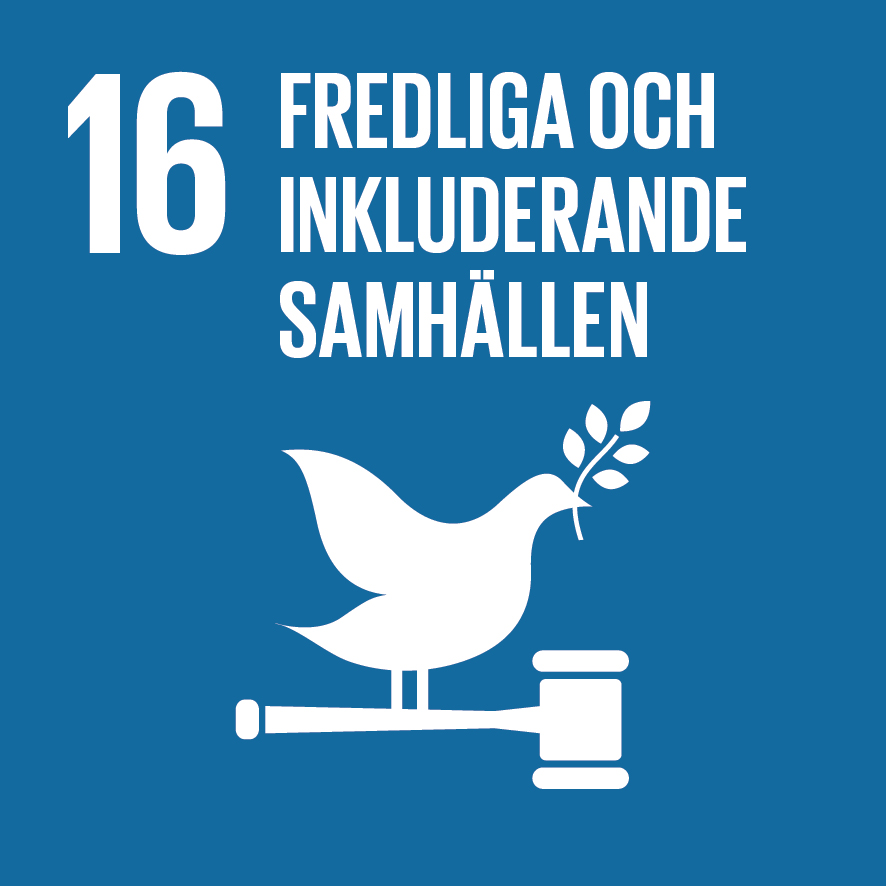 16 Fredliga och inkluderande samhällen